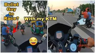 KTM RC 200 vs Classic 350 😂 Mini Vlog | Kya Problem hai inko KTM se? 👻 Chapri Rider wants to Race
