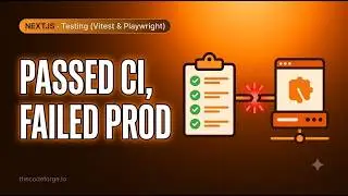 Next.js Testing (Vitest & Playwright): Tests passed in CI but failed