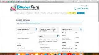 Banner Pens Australia:  Placing an Online Order