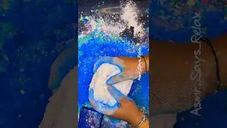 Pasted foam ball bomb #oddlysatisfying #gymchalk #asmr