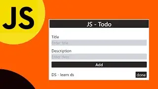 Javascript mini project - 1 | Todo App using javascript #javascript #todo #react