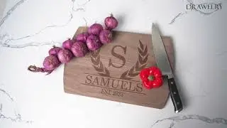 drawely.com sharing: Personalized laser engraving charcuterie boards making process (Link in DESCR.)