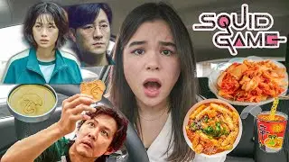 #24JAM CUMA MAKAN MAKANAN YANG ADA DI SQUID GAME😱 | Sasa Nielsen