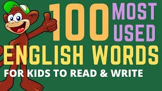 English Language MOST USED COMMON WORDS For Kids & Adults - To Read & Write Sight Words