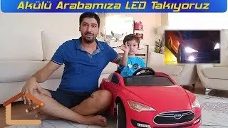 Akülü Arabamıza LED Aydınlatma Uyguluyoruz (Farlar + Reed Röle ile Dönüş Işığı) #5
