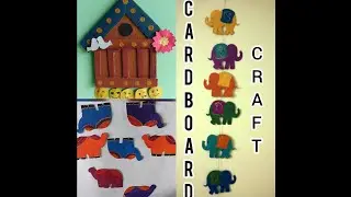 Cardboard Craft 😍😱 #craft #wallhanging #origami #diy #cardboard #beautiful #elephant #homedecoration