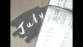 Bullet Journal July 2017 Monthly Spread (Minimal)