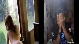 Smule Kocak!! Cowok Ini Melotot Kaget Teman Duet Tidak Pakai Baju