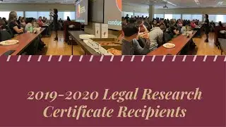 2019-2020 Certificate Program Award Recognition