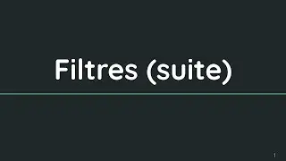 M1101 - CM 6 - Linux - Filtres (suite)