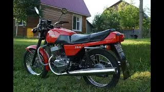 Мотоцикл JAWA 638 купаться на речку!