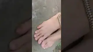Indian girl anklet feet