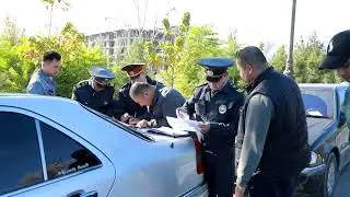 Корбарии милитсияи Суғд бо мақсади пешгири аз қоидавайронкунии ҳаракат дар роҳ