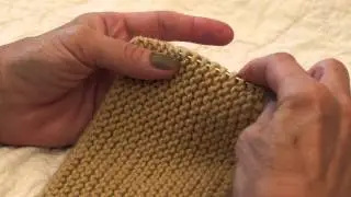 Picking Up Along a Garter Stitch Edge