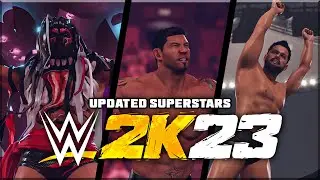WWE 2K23 UPDATED SUPERSTARS AND MODELS YOU CAN DOWNLOAD NOW! (Mike Rome, Demon Finn, Retro Batista)