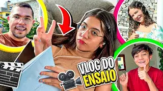 VLOG DO DIA DE ENSAIO DE SARAH DE ARAÚJO PARA O NOVO CLIPE E WEBSÉRIE - Família Araújo