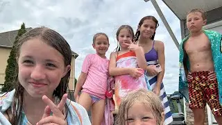 Pool vlog with the cousins!! (Splash battle💦🌊) (GONE WRONG ⚠️‼️)