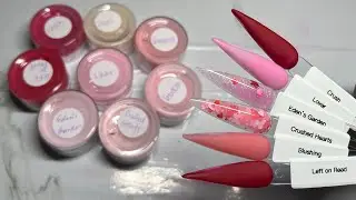 2025 Valentines “Lover” Collection Swatching| Acrylic Application & Full Reveal ✨