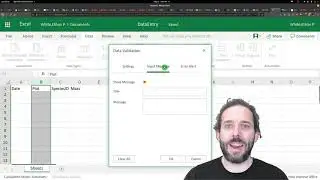 Data Entry (in Excel) using Data Validation and Avoiding Issues with Dates