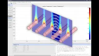 Multiphysics Simulation of Natural and Forced Convection in a Heat Exchanger | FEATool Tutorial