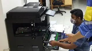 How to LED Cleaning the main chargers || Toshiba E-Studio 2010AC. 2110AC