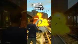 😱ЧТО ЕСЛИ, ВЫСТРЕЛИТЬ В ПОЕЗД С РПГ В РАЗНЫХ GTA?!☠️ #gta #гта