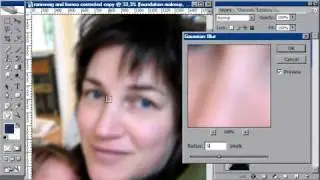 Smooth skin foundation makeup: Photoshop retouching