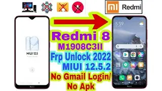 Xiaomi Redmi 8 Frp / 8A FRP💥FRP Bypass (Without PC)💥MIUI 12.5💥Redmi Note 8 Google Account Bypass#frp