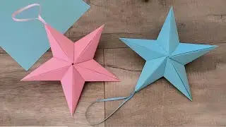Star kagaj ka banana sikhen kagaj ka star kaise banaya jata hai star video #craft #papercraft #art