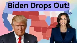 Biden DROPS OUT!  Trump vs. Harris Presidential Prediction