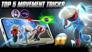 Top 5 ! Underrated Movement 🌪️ Tricks Tutorial 🤯IN MOBILE 📲 | Secret [ 360° Unique ] Movement Tricks