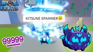 BULLYING PEOPLE WITH DEADLY KITSUNE ONE SHOT COMBO!!🔥😎 | Blox Fruit |