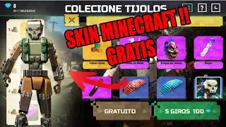 SKIN DO MINECRAFT GRATIS !! novo evento  COLECIONE TIJOLOS -FREE FIRE