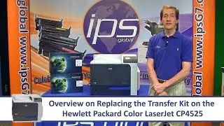 HP CP4525 - Replacing the Transfer Kit