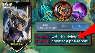 WTF DAMAGE!! ALPHA NEW 1 HIT HACK COMBO!! HIGH TRUE DAMAGE BUILD 💀 (passive abuse must try)