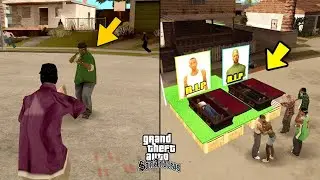 After the first mission Ballas killed Ryder, Big Smoke, Sweet, and CJ (End of Grove street)