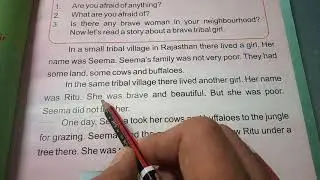 class-4 Sub-english lesson-3 ( A BRAVE TRIBAL GIRL)