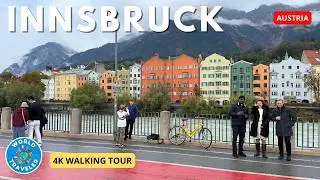 Innsbruck Autumn 4K Walking Tour | Explore the Heart of the Alps in Fall 2024