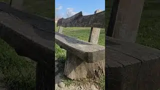 The old bench in park of Uzhgorod