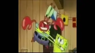 Bob esponja le grita a don cangrejo en portugués