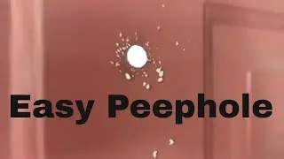How to install a peephole in a door
