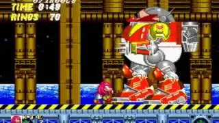 Knuckles in Sonic 2 Super Knuckles Boss Run