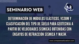 Determinación de módulos elásticos y clasificación de suelos mediante velocidades sísmicas.