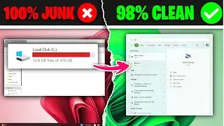 ✅Clean Up Junk Files From Windows 10/11 | How To Clear Cache - 2024