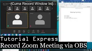 Express Tutorial: Merekam Zoom Meeting via OBS
