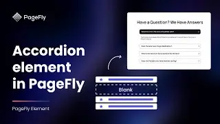 How to Add Shopify Collapsible Row by using PageFly Accordion element