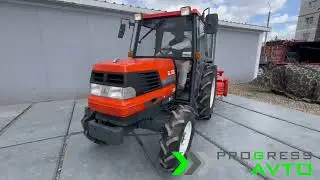The Kubota GL300 tractor with a cabin is a Japanese mini tractor with a power of 30 hp.