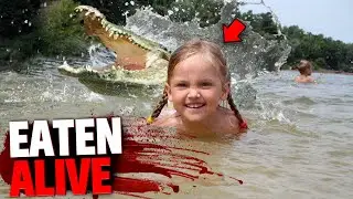This Little Girl Was EATEN ALIVE By Crocodile While Swimming In The River!