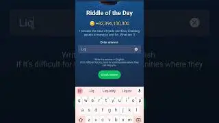 Riddle of the day musk empire 18 September #muskempire #hero5664910081 #riddle