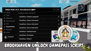Brookhaven Script REDz Hub Unlock All Gamepass | Hydrogen,Fluxus,Arceus x Mobile